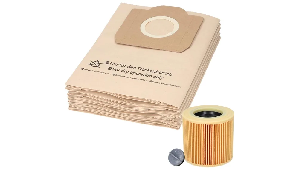 McFilter Dust Bags and Filter for Karcher Vacuum Cleaners